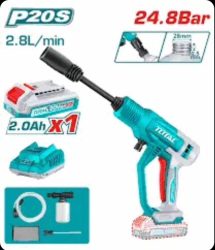 TPWLI20362 مغسلة توتال 20 فولت مع بطارية وشاحن